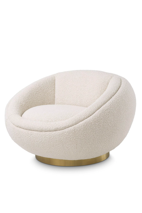 Round Bouclé Swivel Chair | Eichholtz Bollinger | Oroa.com