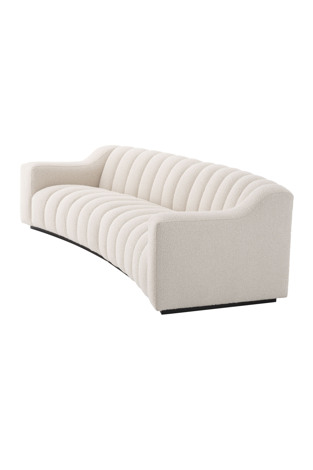 Cream Bouclé Channeled Sofa | Eichholtz Kelly | Oroa.com