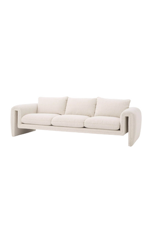 Cream Bouclé Upholstered Sofa | Eichholtz Tondo | Oroa.com