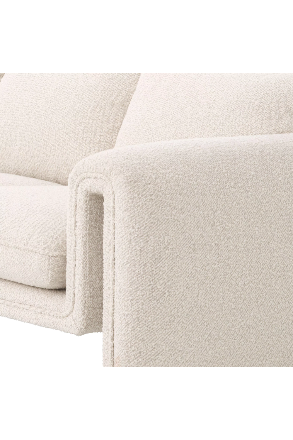 Cream Bouclé Upholstered Sofa | Eichholtz Tondo | Oroa.com