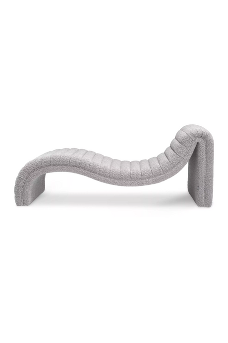 Gray Bouclé Chaise Longue | Eichholtz Pioneer | Oroa.com