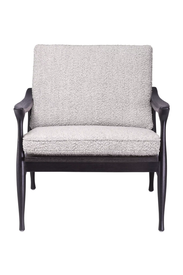 Wood Framed Bouclé Lounge Chair | Eichholtz Manzo | Oroatrade.com