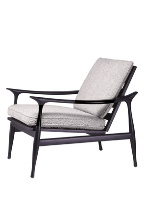 Wood Framed Bouclé Lounge Chair | Eichholtz Manzo | Oroatrade.com