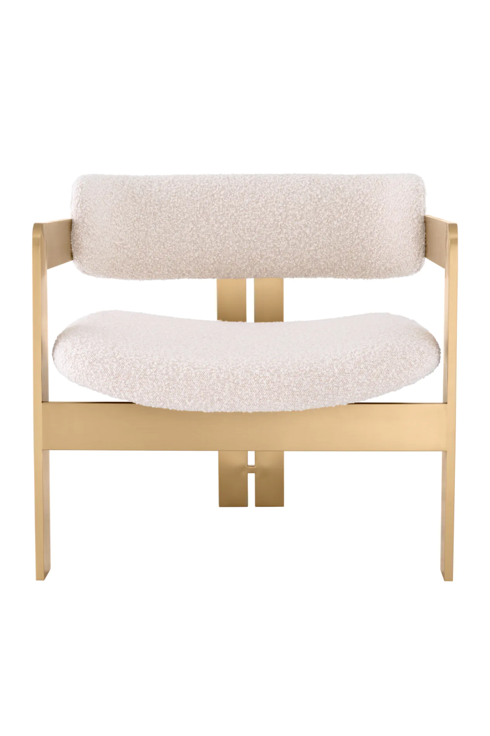 Cream Bouclé Modern Lounge Chair | Eichhotz Donato | Oroa.com