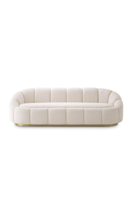 Cream Bouclé Curved Sofa | Eichholtz Inger | Oroa. com