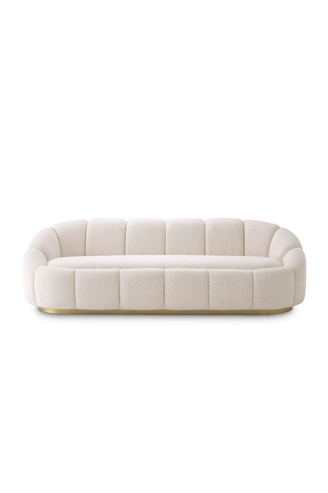 Cream Bouclé Curved Sofa | Eichholtz Inger | Oroa. com