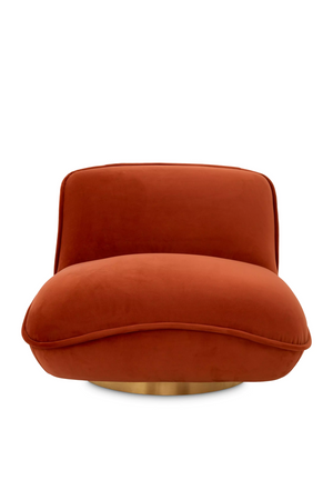 Orange Velvet Pillow Swivel Chair | Eichholtz Relax | Oroa.com