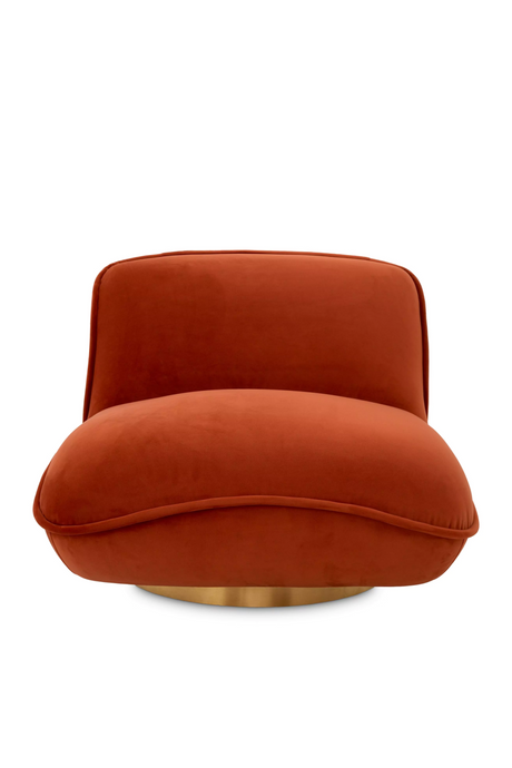 Orange Velvet Pillow Swivel Chair | Eichholtz Relax | Oroa.com