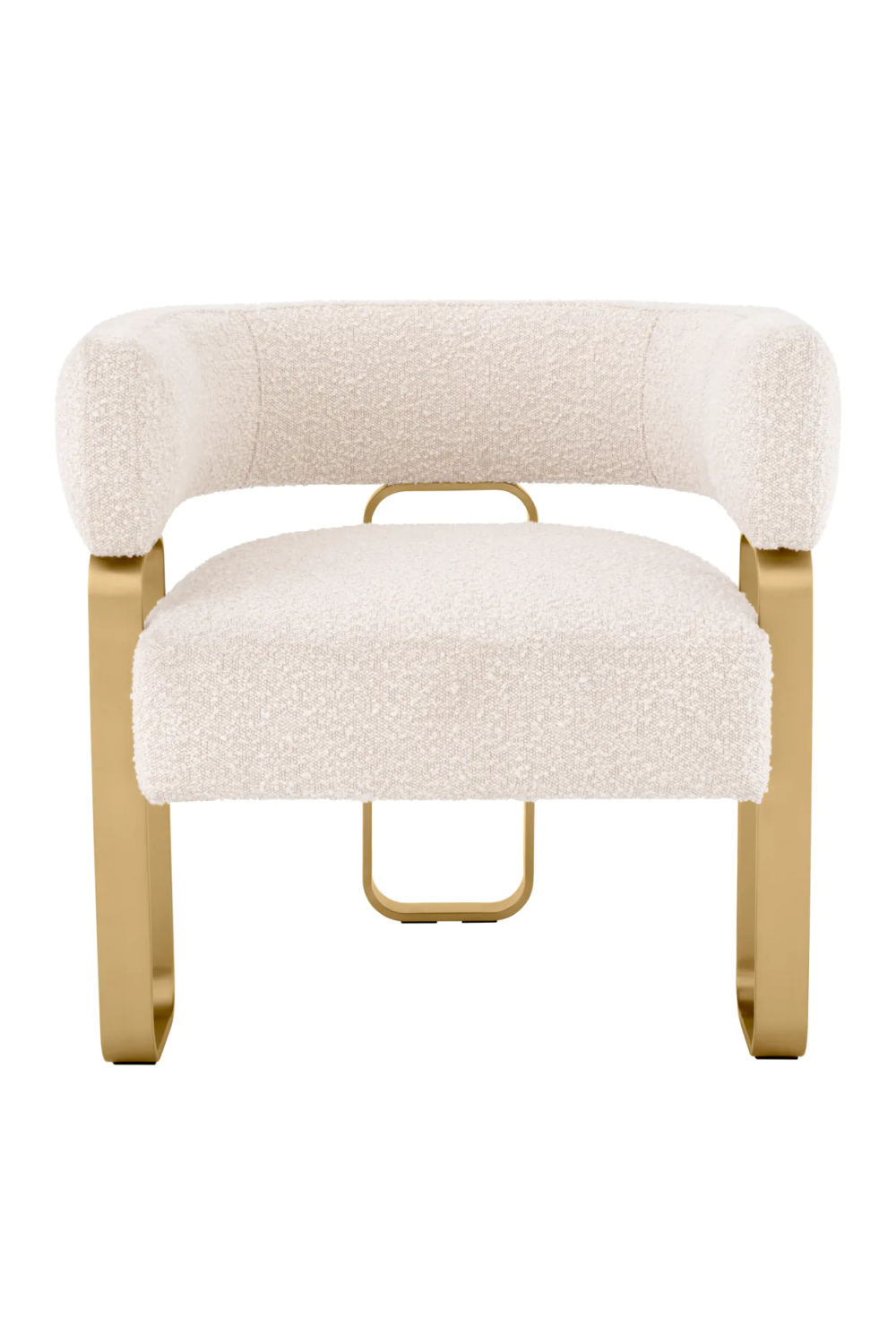 Bouclé Curved Accent Chair | Eichholtz Capricorn | Oroa.com