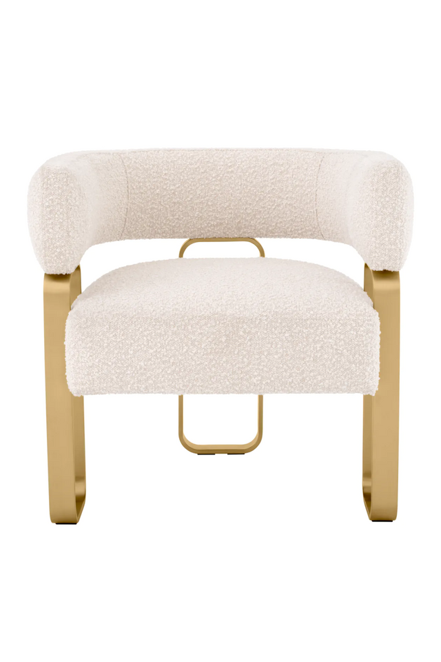 Bouclé Curved Accent Chair | Eichholtz Capricorn | Oroa.com