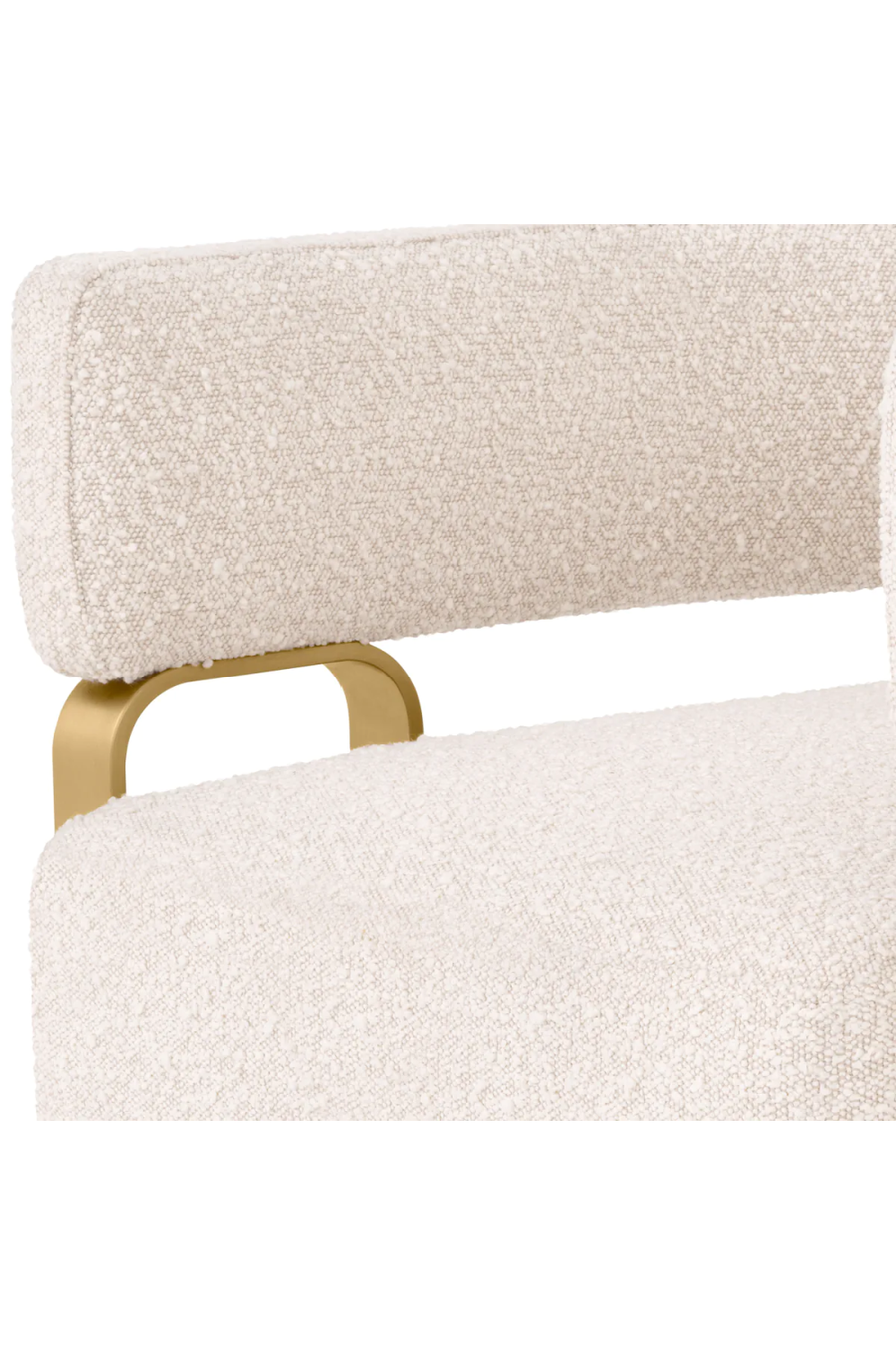 Bouclé Curved Accent Chair | Eichholtz Capricorn | Oroa.com