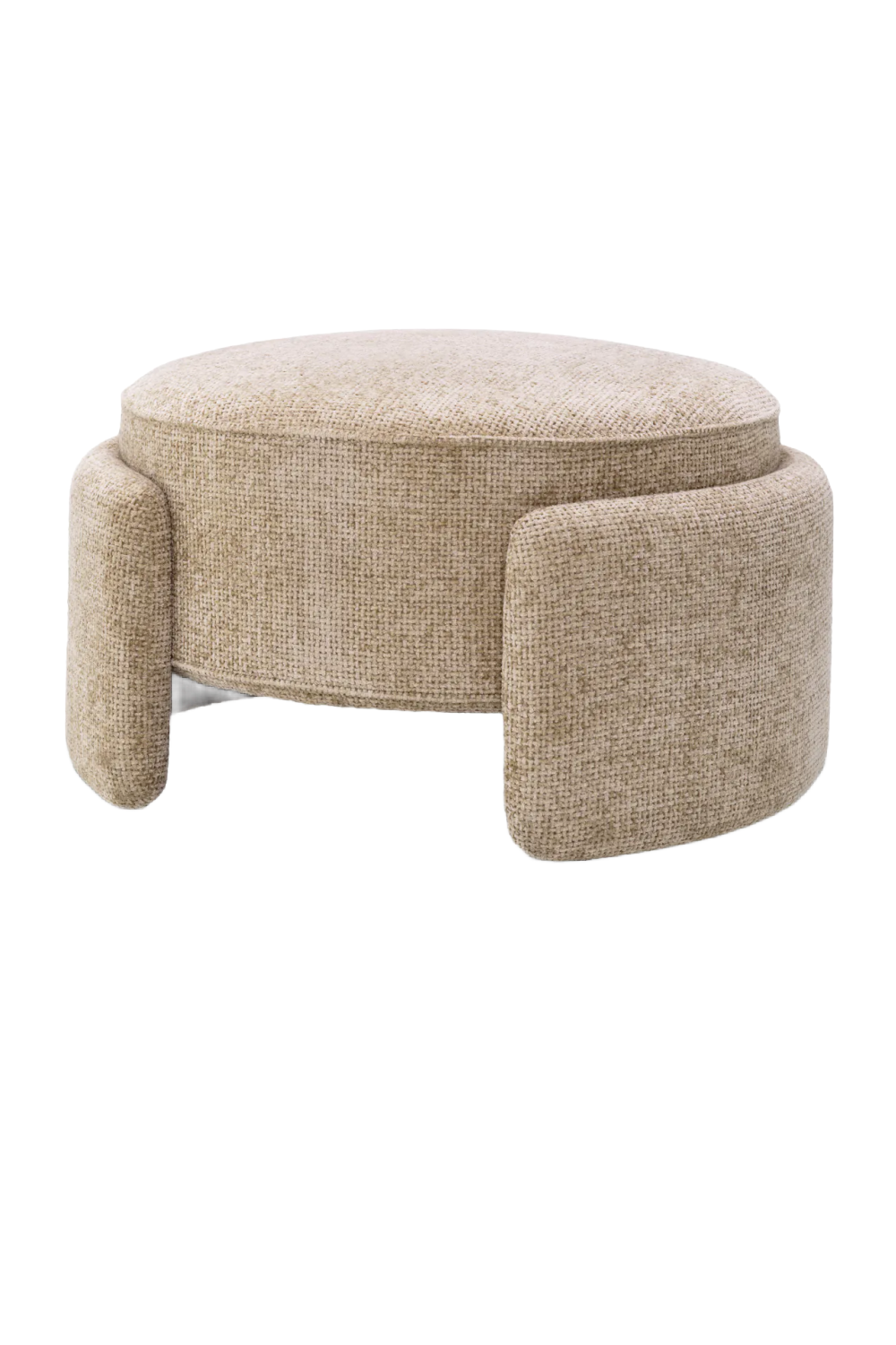 Round Upholstered Modern Stool | Eichholtz Ortega | Oroa.com