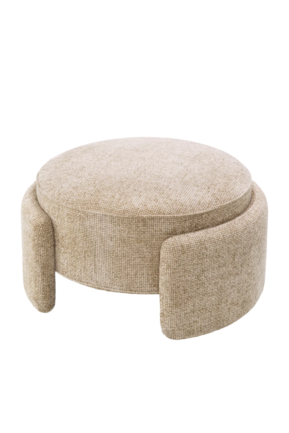 Round Upholstered Modern Stool | Eichholtz Ortega | Oroa.com