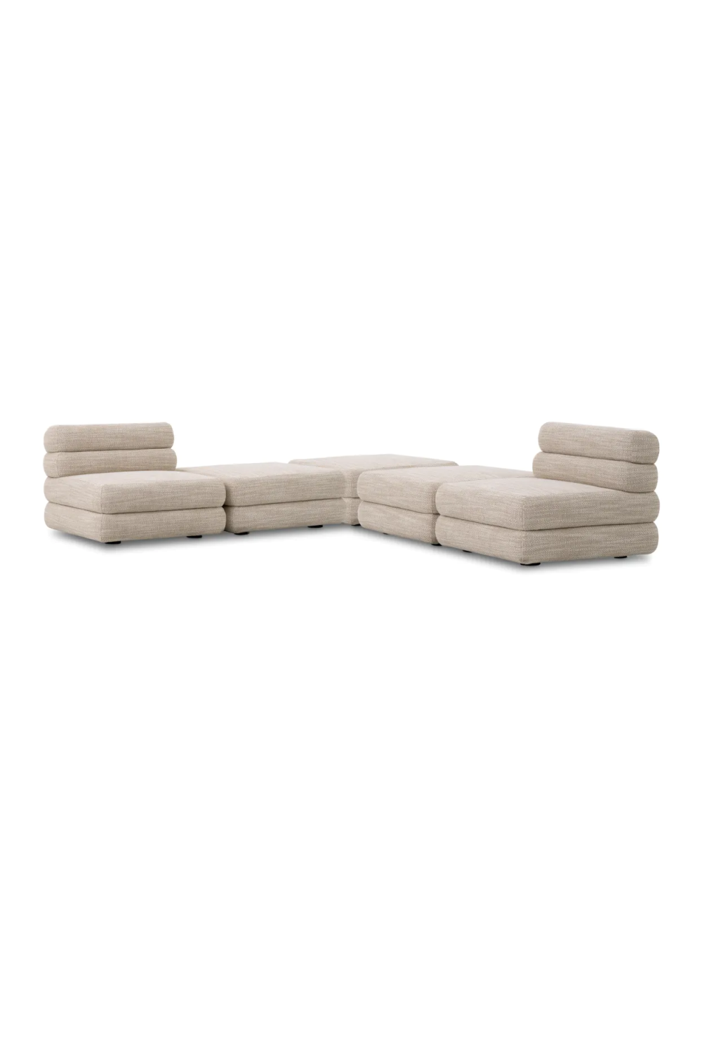  Beige Tiered Modular Sofa | Eichholtz Malaga | Oroa.com