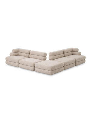  Beige Tiered Modular Sofa | Eichholtz Malaga | Oroa.com