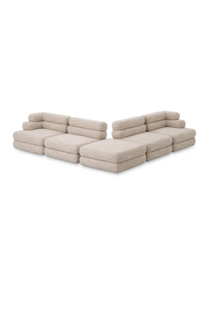  Beige Tiered Modular Sofa | Eichholtz Malaga | Oroa.com