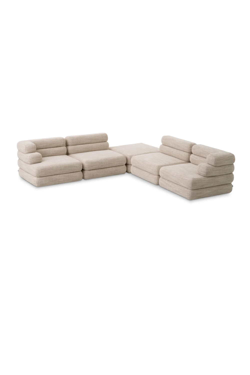  Beige Tiered Modular Sofa | Eichholtz Malaga | Oroa.com