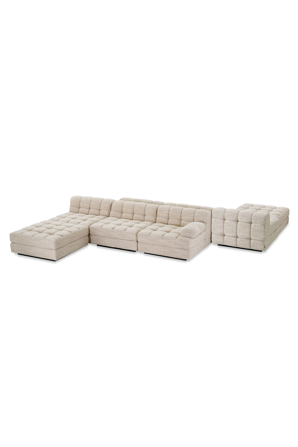 Beige Channeled Sofa | Eichholtz Dean | Oroa.com