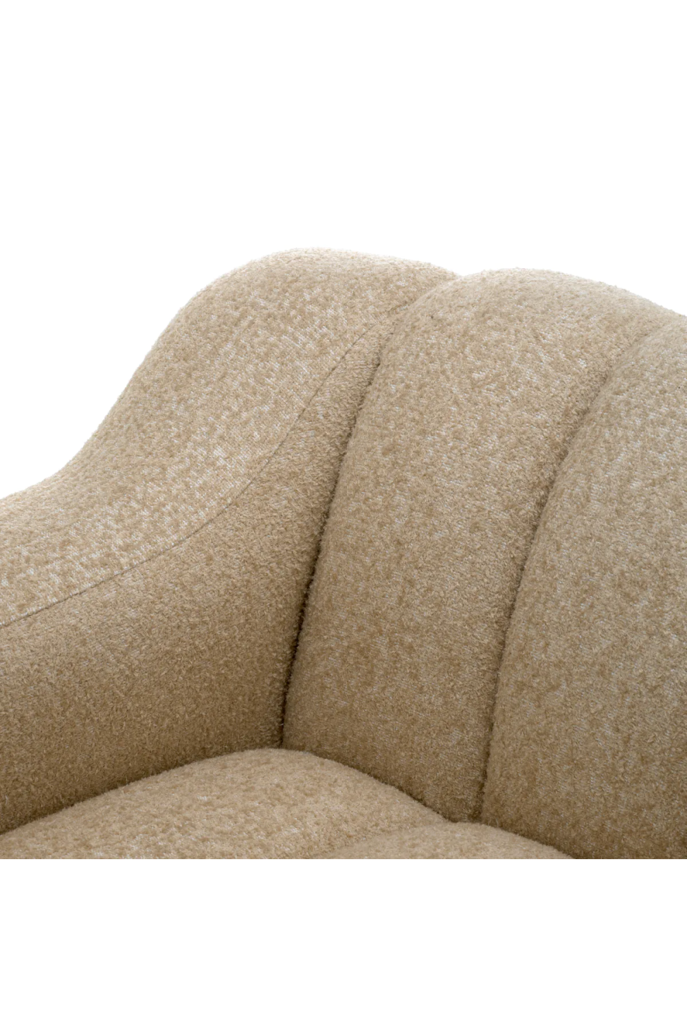 Beige Channeled Lounge Chair | Eichholtz Kelly | Oroa.com