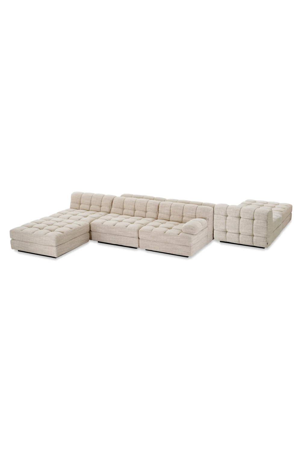 Beige Channeled Sofa | Eichholtz Dean | Oroa.com