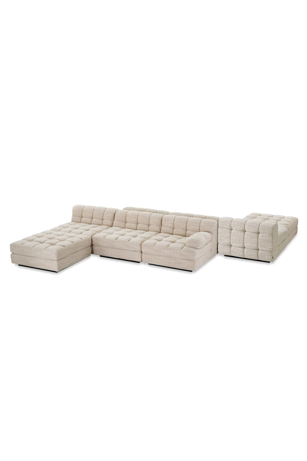 Beige Channeled Sofa | Eichholtz Dean | Oroa.com