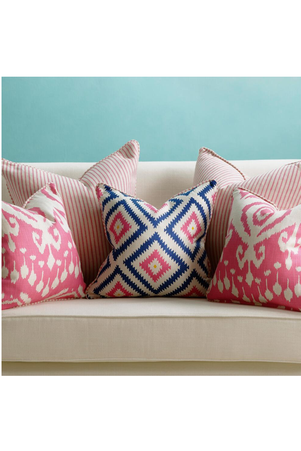 Multi-colored Geometric Cushion | Andrew Martin Glacier | OROA