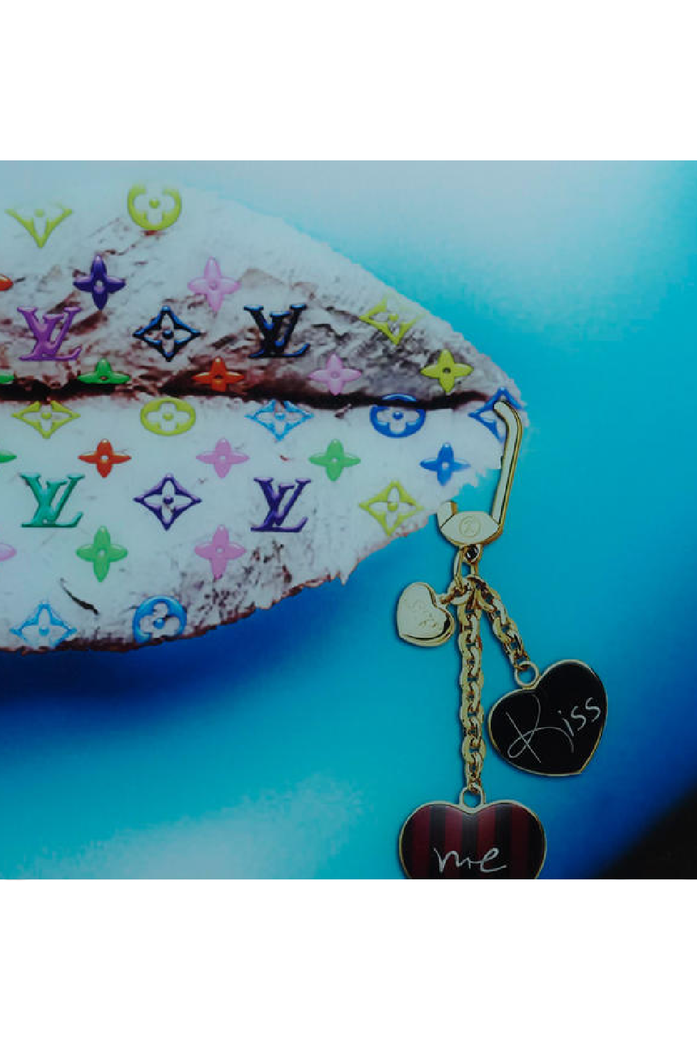 Luxury Brand Lips Artwork | Andrew Martin Louis Vuitton Blue | OROA