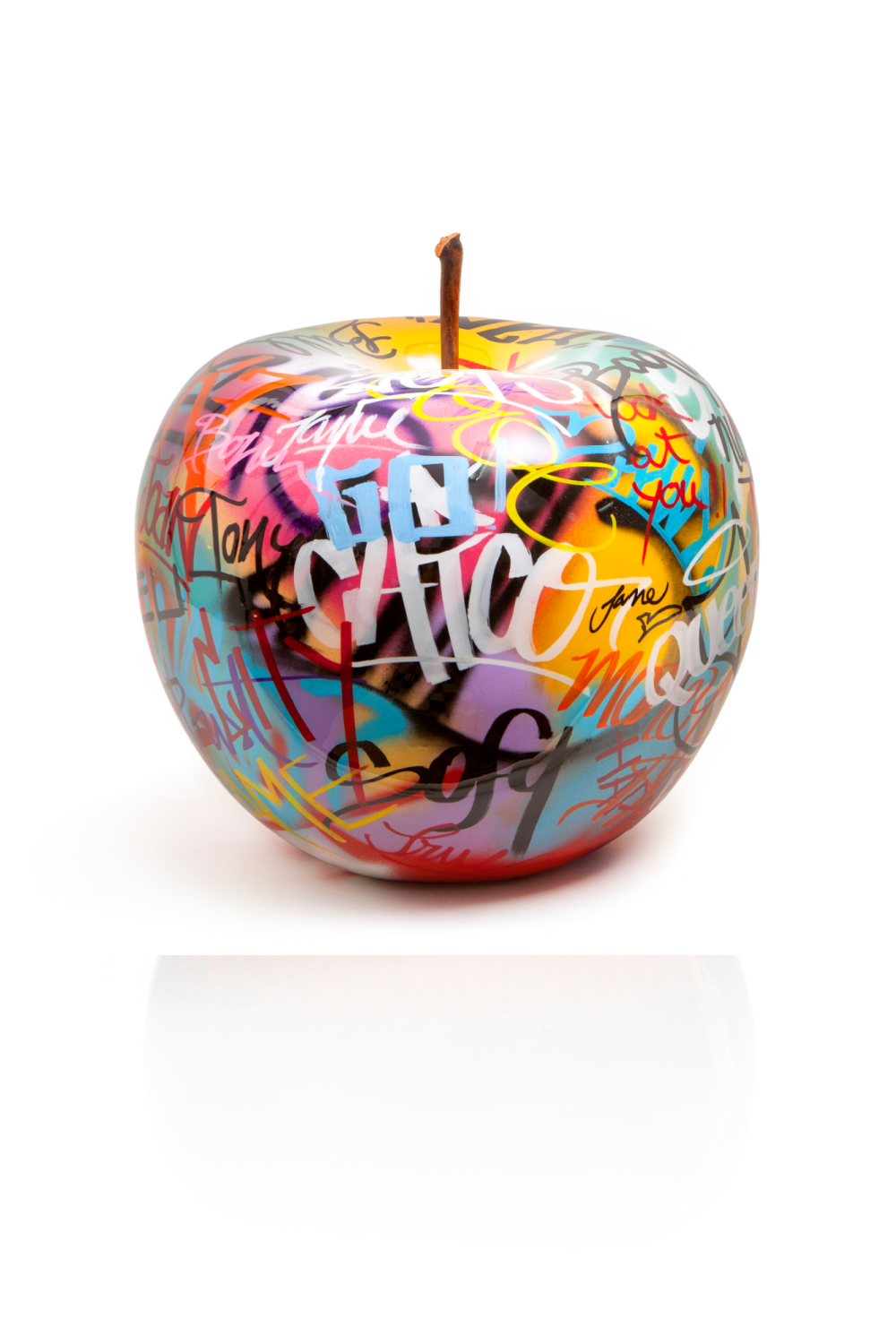 Apple Ceramic Sculpture | Andrew Martin Graffiti | OROA