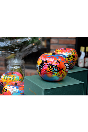 Apple Ceramic Sculpture | Andrew Martin Graffiti | OROA