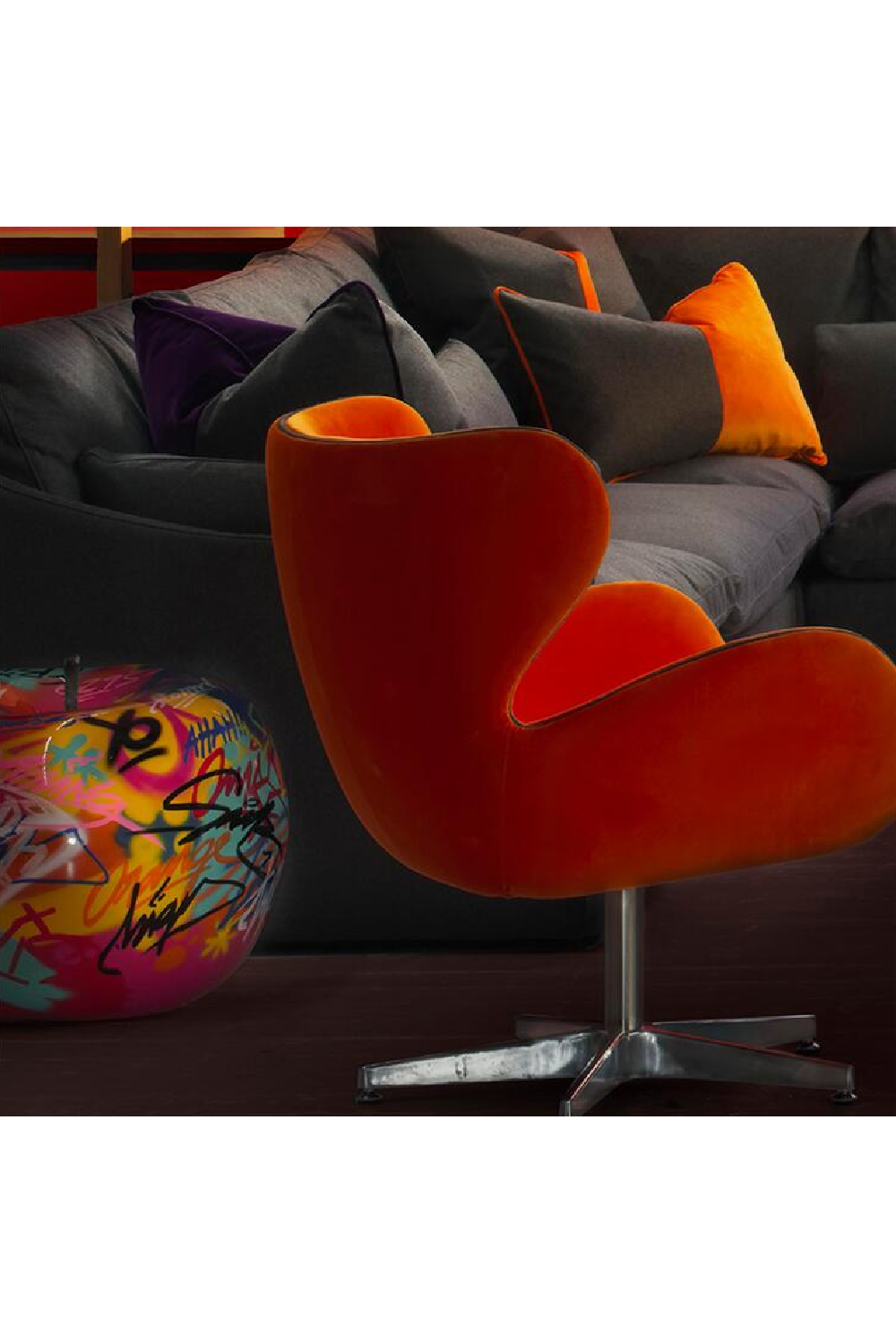 Apple Ceramic Sculpture | Andrew Martin Graffiti | OROA