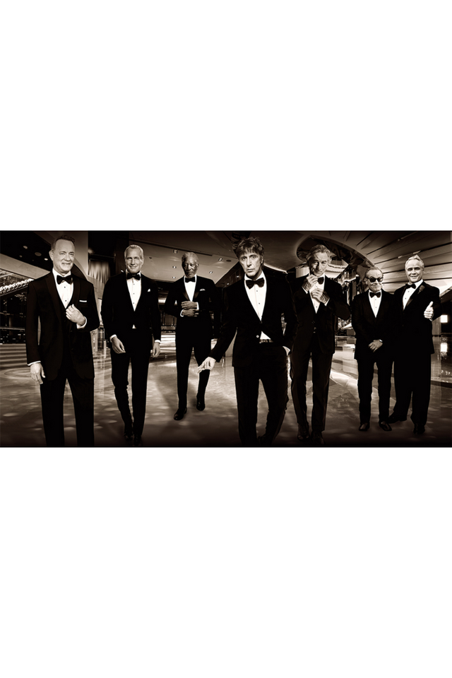 Icons in Black Tie Art Print | Andrew Martin Hollywood Big Shots