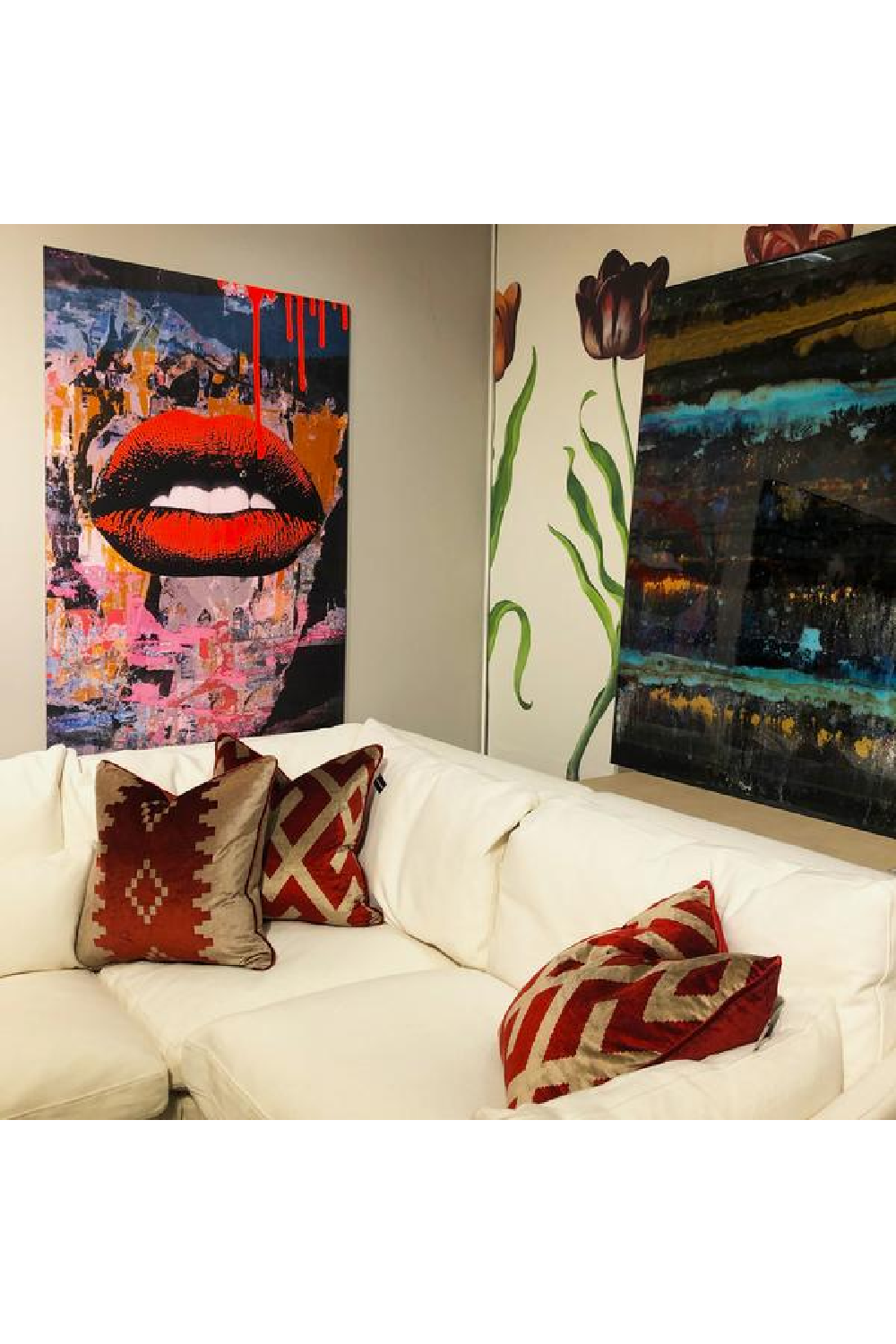 Red Pout Metal Artwork | Andrew Martin Lip | OROA