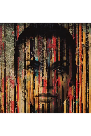 Multi-colored Woman's Face Artwork | Andrew Martin Angie | OROA