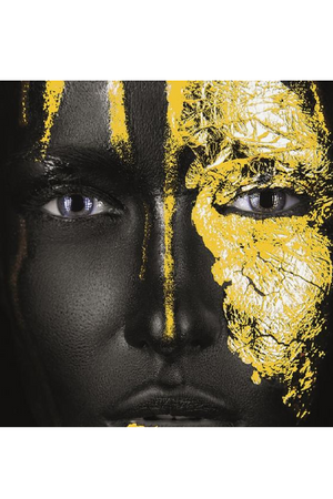 Female Visage Metal Artwork | Andrew Martin Gold Face | OROA