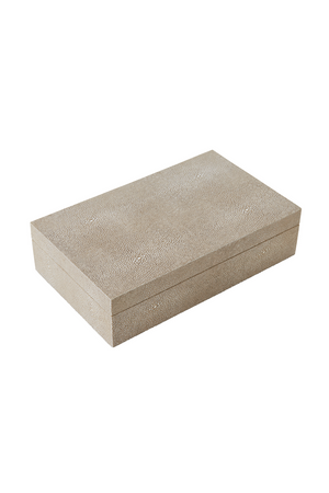 Cream Shagreen Box | Andrew Martin Cora | OROA