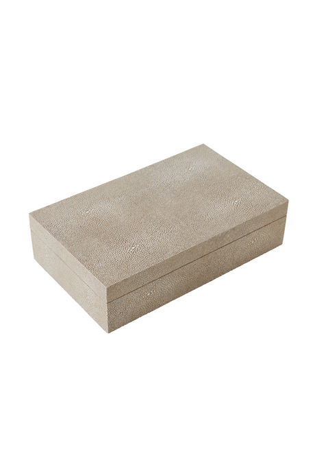 Cream Shagreen Box | Andrew Martin Cora | OROA