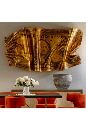 Crumpled USD Artwork | Andrew Martin Dollar Bill | OROA