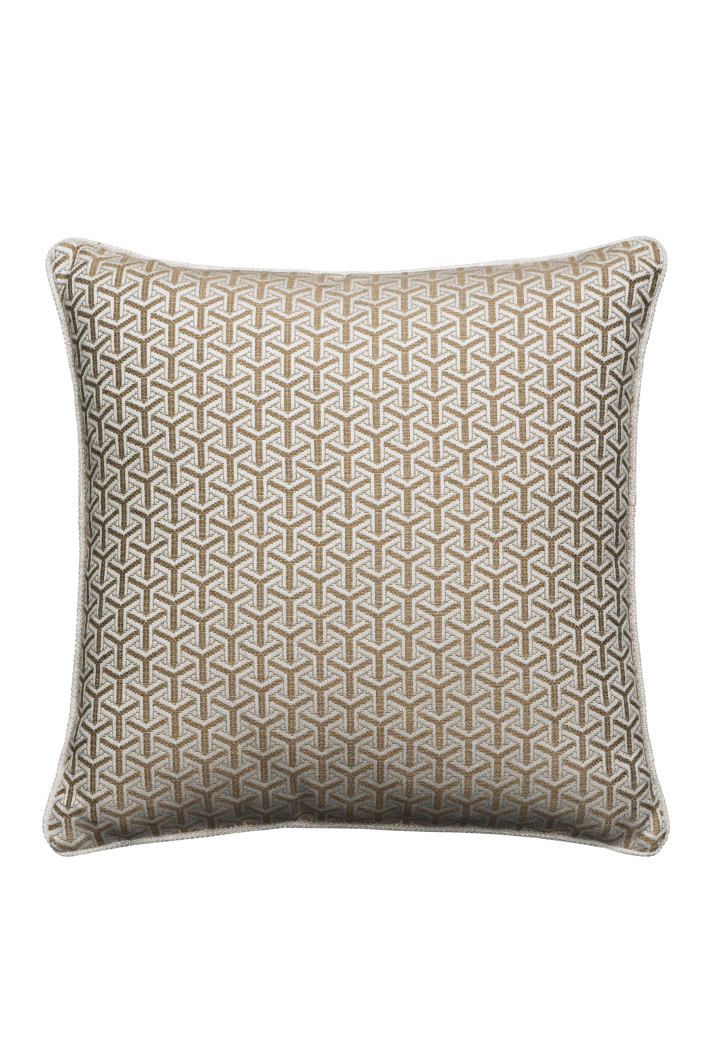 Geometric Cushion with Cream Piping | Andrew Martin Monte | OROA
