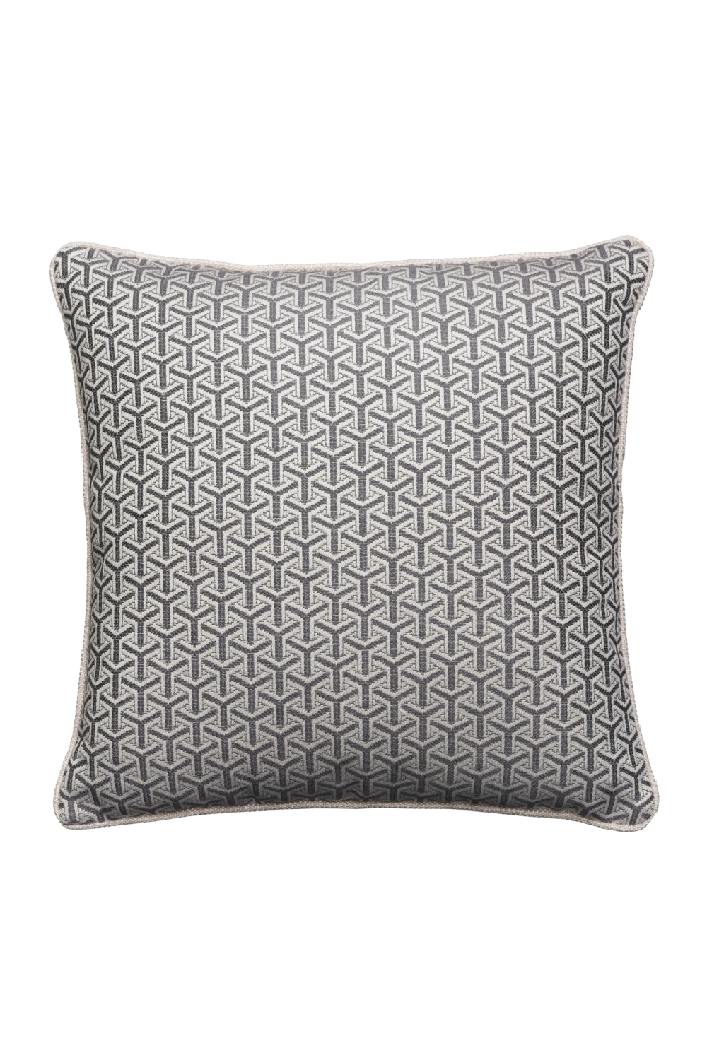 Geometric Cushion with Cream Piping | Andrew Martin Monte | OROA
