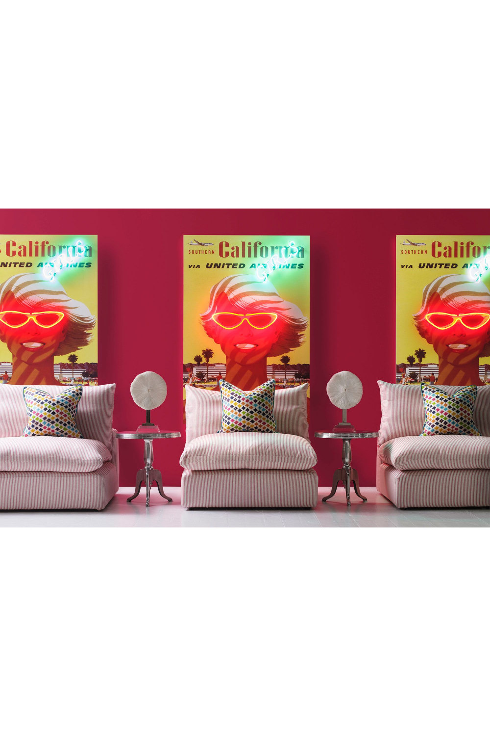 California Girls Neon Wall Art | Andrew Martin California Girls | Oroa.com