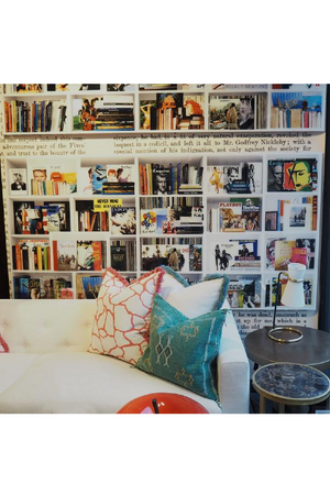 Rectangular Shelves Art Print | Andrew Martin Music Books 2 | OROA