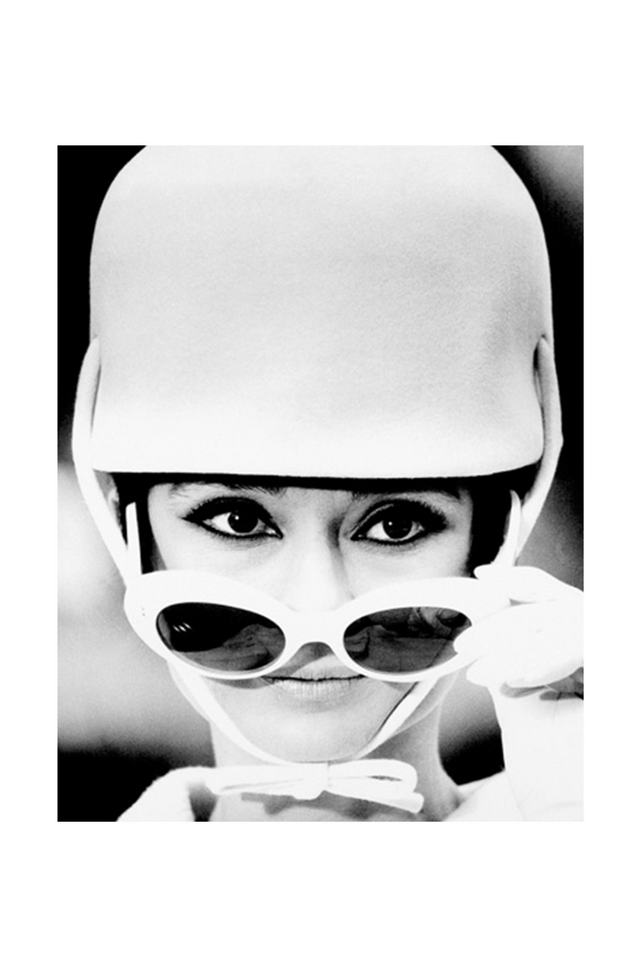 Grayscale Hollywood Icon Artwork | Andrew Martin Audrey Cap | Oroa.com