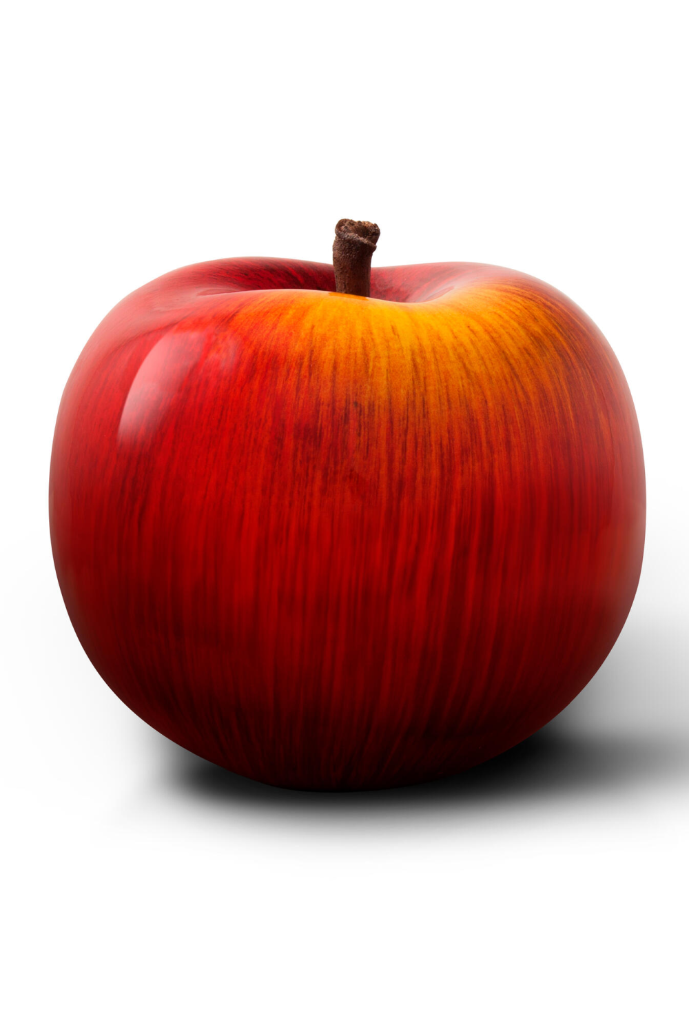 Apple Ceramic Sculpture | Andrew Martin Red & Yellow Glazed | Oroa.com