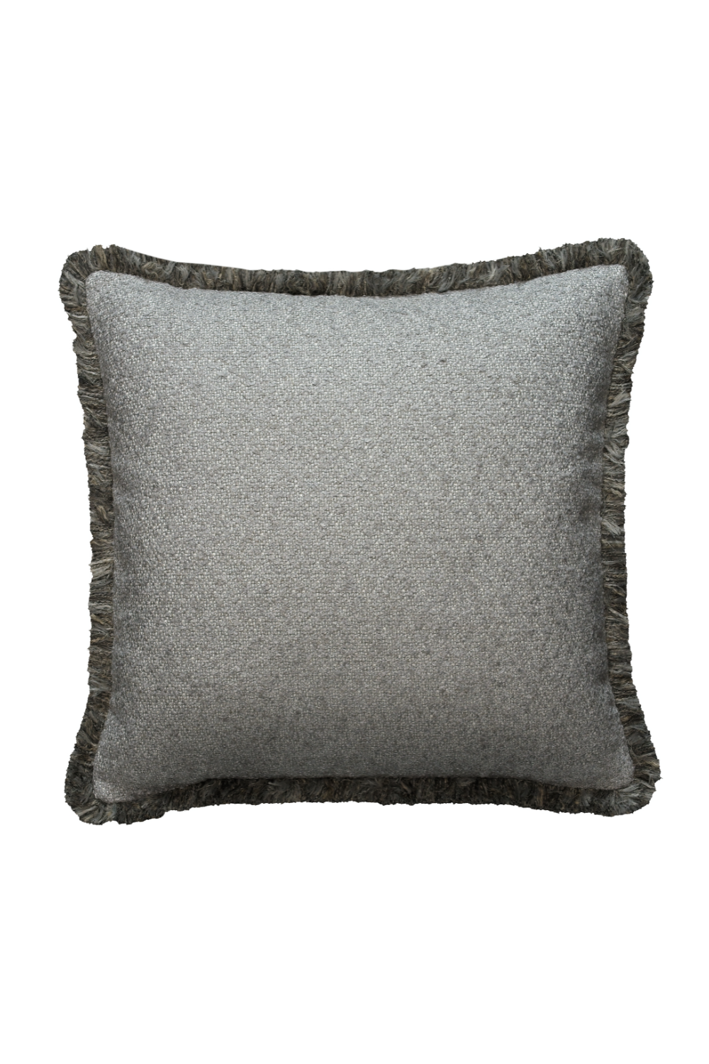 Gray Bouclé Style Square Cushion | Andrew Martin Huntsman | OROA