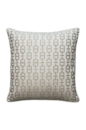Chain Link Pattern Square Cushion | Andrew Martin Burlington | OROA