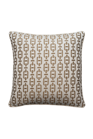 Chain Link Pattern Square Cushion | Andrew Martin Burlington | OROA