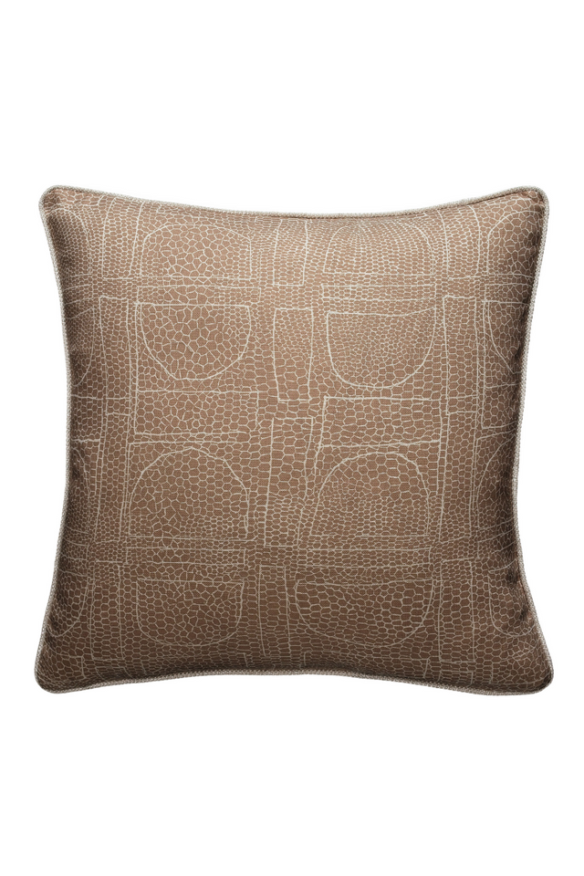 Snakeskin Print Square Cushion | Andrew Martin Curzon | OROA