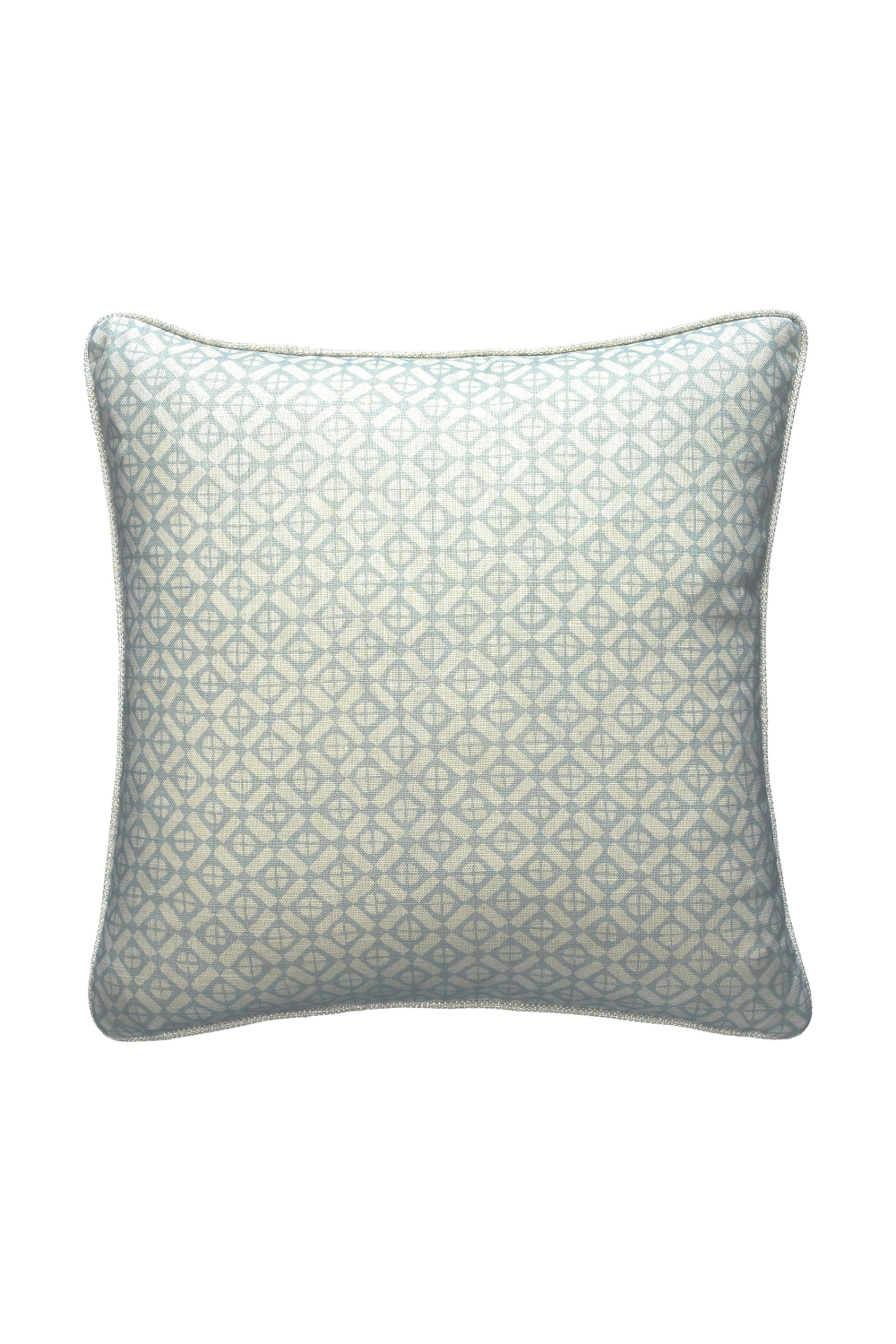 Diamond Print Ecru Piped Cushion | Andrew Martin Audley | OROA