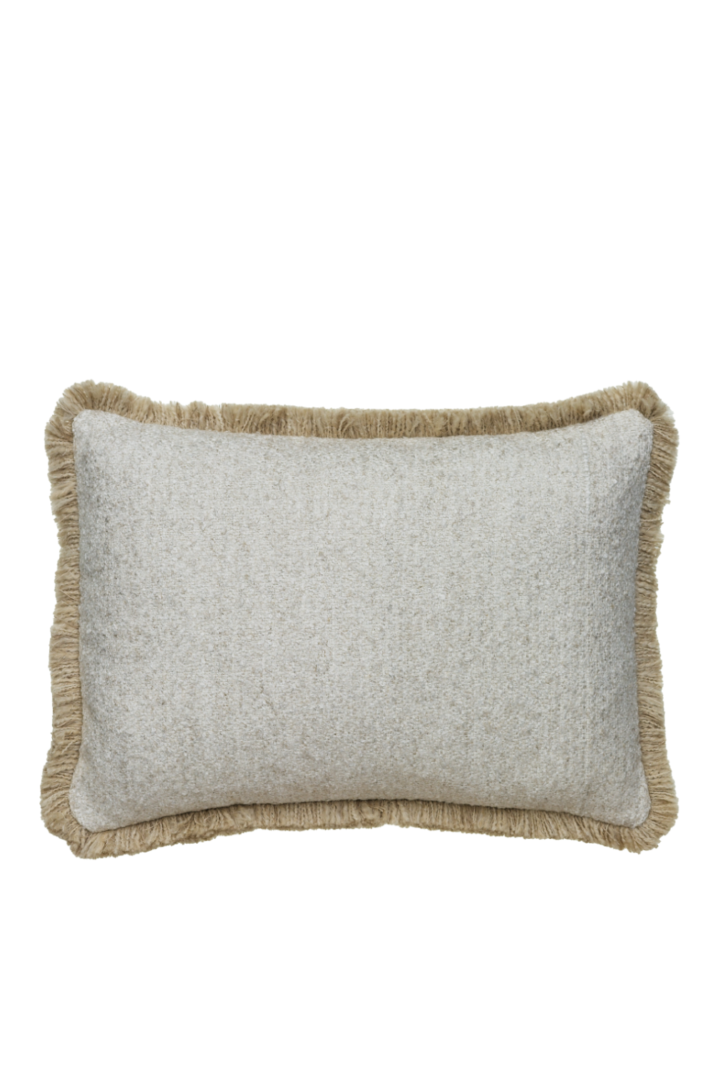 Bouclé Fringed Rectangular Cushion | Andrew Martin Huntsman | OROA