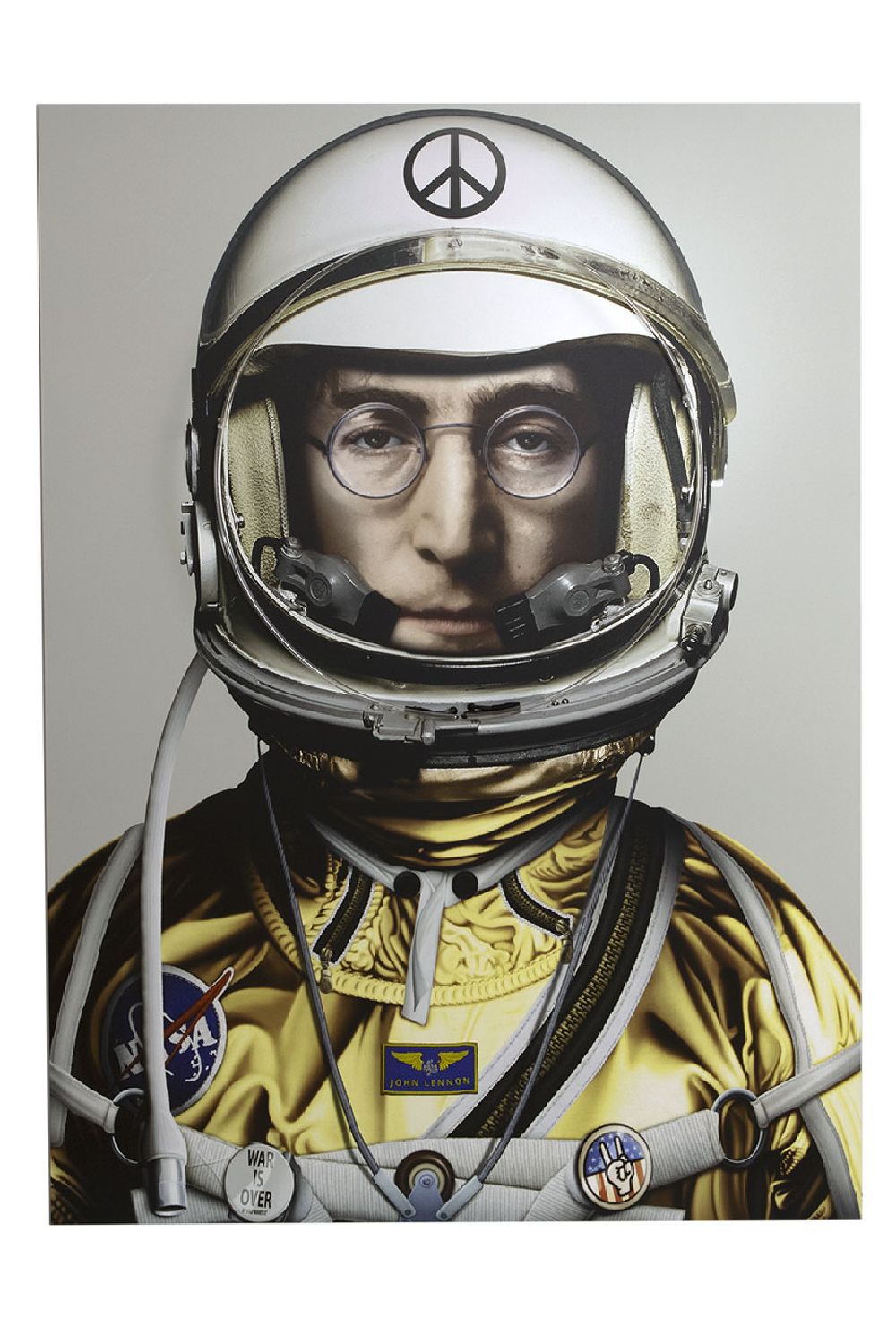 Gold John Lennon Neon Wall Art | Andrew Martin Space Man Lennon | OROA